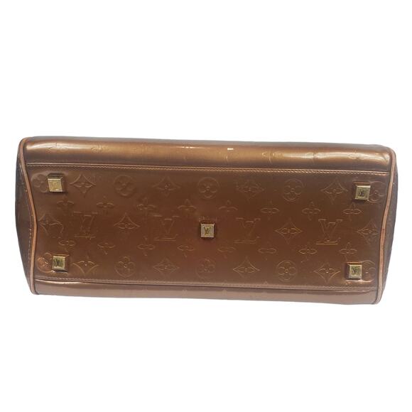 Louis Vuitton Vernis Tompkins Satchel Monogram Metallic Copper - Picture 6 of 15